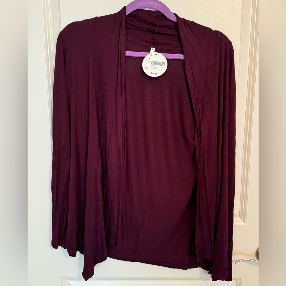 Lightweight asymmetrical cardigan. Size S. NWT